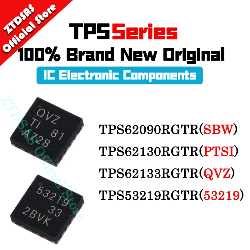 

New Original TPS53219RGTR TPS62090RGTR TPS62130RGTR TPS62133RGTR IC MCU WQFN-16