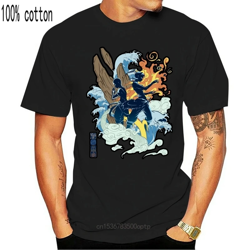 

Mens Clothes Avatar The Last Airbender T Shirt Two Avatars T Shirt Graphic Short Sleeve Tee Shirt 6Xl Funny Mens Summer Cotton