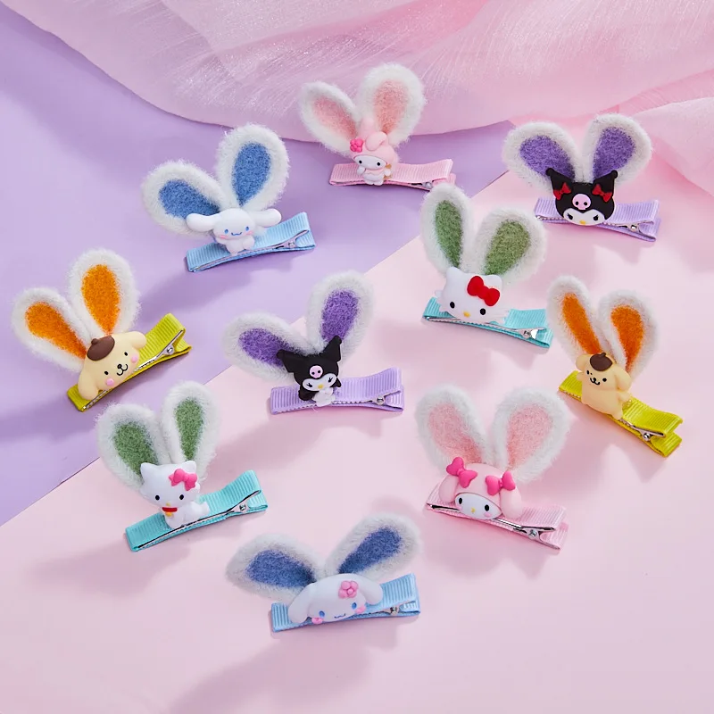 

Kawaii My Melody Kuromi Cinnamoroll помпон пурин Hellokittys Sanrioed аксессуары Мультяшные Симпатичные шпильки карта выдача подарки для девочек