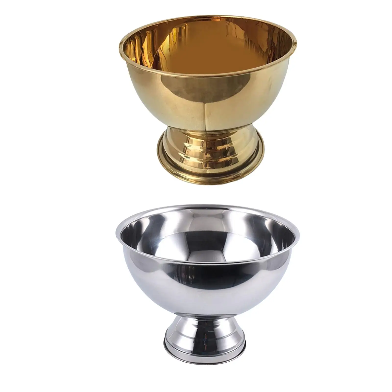 

Stainless Steel Wine Beer Cool Ice Bucket Punch Bowls Champagne Cooler for Weddings Outdoor Activities