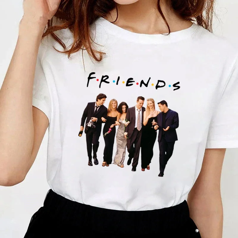 

Friends TV Show Graphic T Shirt Unisex Fashion Cotton Short Sleeve Casual Round Neck Cozy Shirt Tops