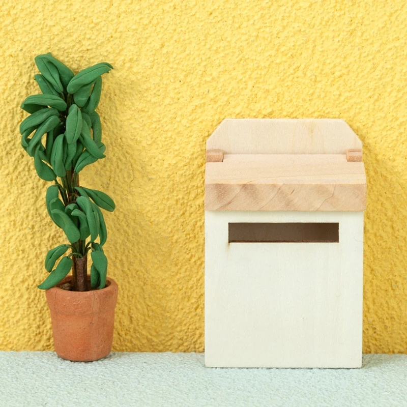 

1:12 Dollhouse Miniature Letter Box Mailbox Fairy Garden Door Accessories Play House Toy Furniture Decor Toy