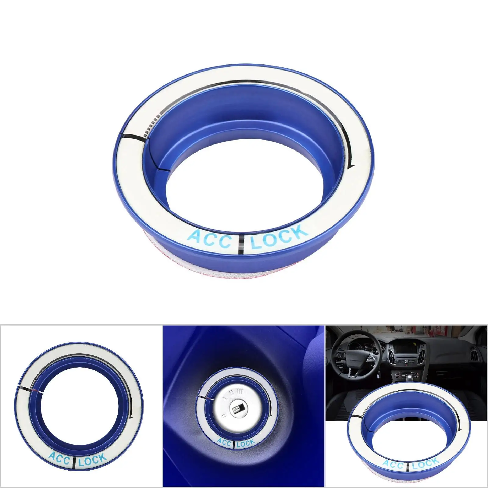 Автомобиль светящийся переключатель зажигания кольцо круг ключ отверстие