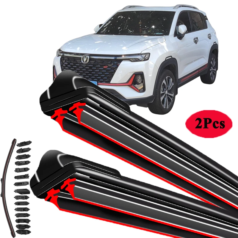 

Для Changan CS35 PLUS 2019 2020 2021 2022, щетки переднего стеклоочистителя, резак лобового стекла, детали двигателя для очистки окон, крючок U J