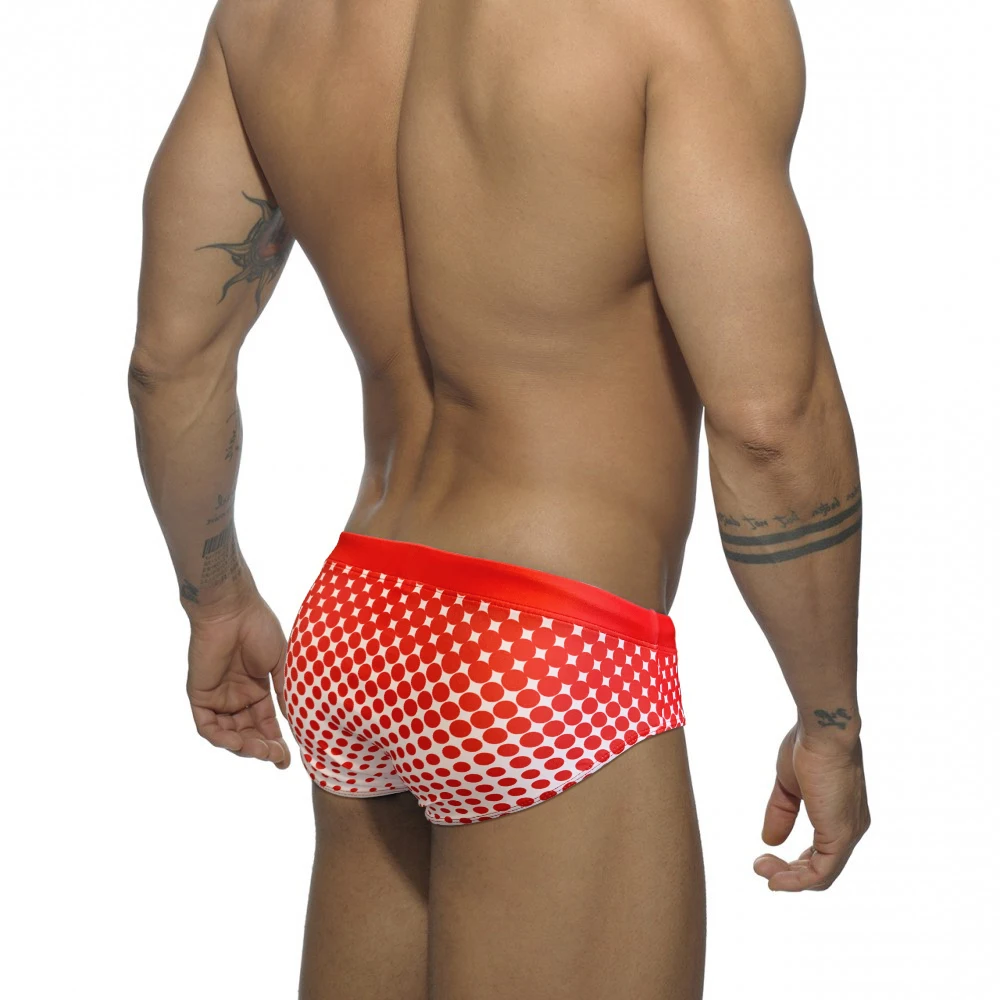 Summer Mens Beach Swimming Trunks Sexy Low Waist Dot Bikini Briefs Fashion Male Polyester Quick Dry Swimsuit Sport Surf Swimwear | Спорт и