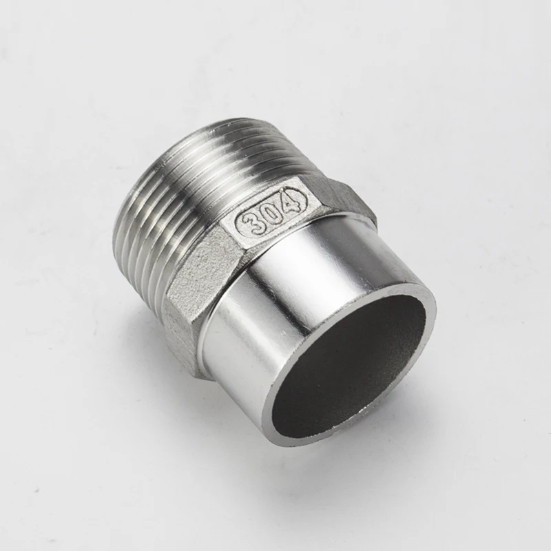 

1/4 3/8 1/2 3/4 1" Male Hex Nipple weld Union 304 Stainless Pipe Fitting Connector Coupler Water Oil Air Thread Adapter
