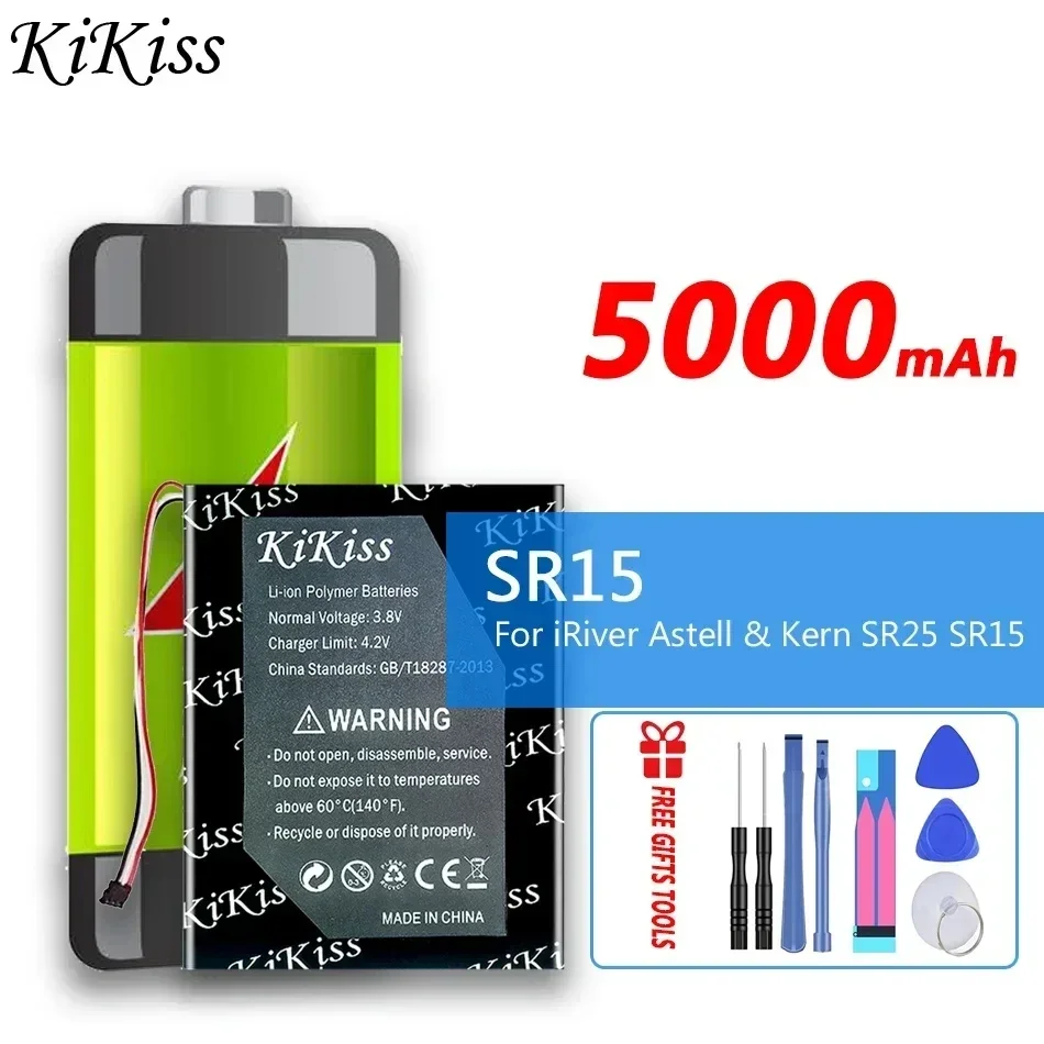 Мощный аккумулятор KiKiss емкостью 5000 мАч для iRiver Astell &amp Kern SR25 SR15 PL 685065