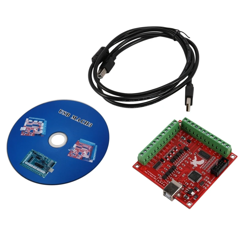 

JHD-For MACH3 CNC Motion Module High-Precision 4-Axis Control USB Interface For Engraving Machine 3D Printer Machine Tool