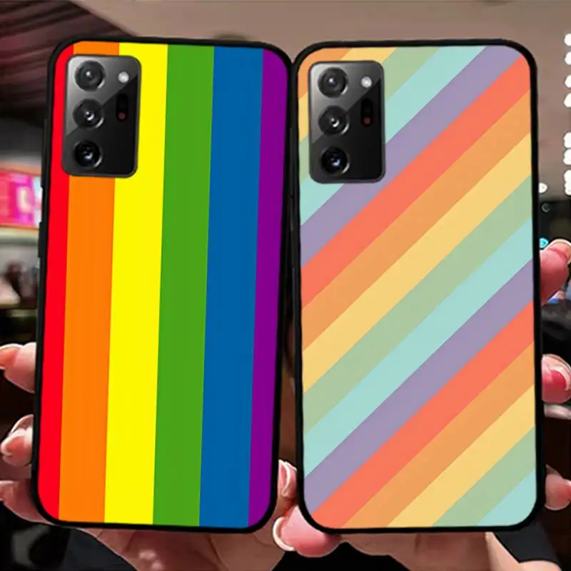 

Rainbow Colorful Phone Case for Samsung Note 5 7 8 9 10 20 pro plus lite ultra A21 12 72