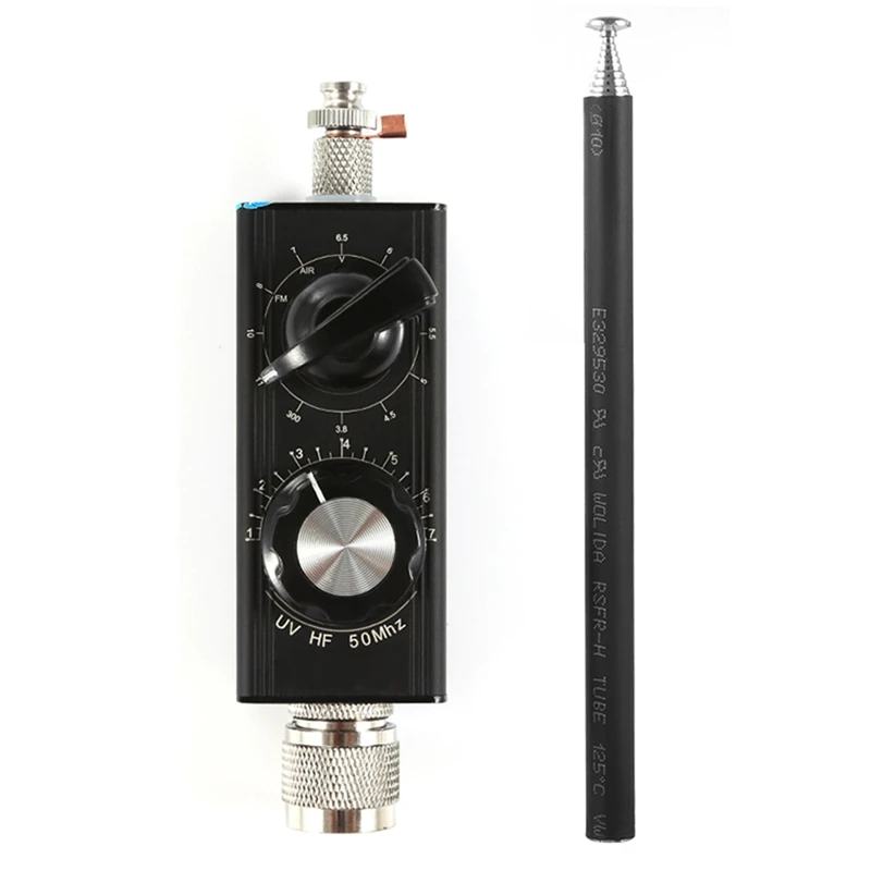 

1 компл. Mini-ANT 20 Вт QRP 5 МГц-55 МГц антенна тюнер Коротковолновая антенна (черная, металлическая)