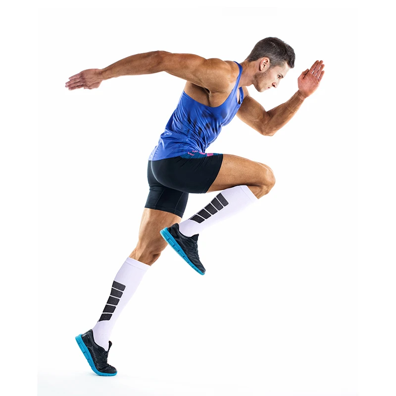 Compression Socks Fit For Medical Edema Diabetes Unisex Sport Leg Pressure Nylon Long Compression Stockings 5/6 Pairs/Pack