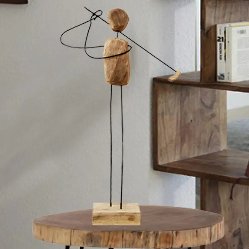 

Collection of Decor Showpiece is Free Standing Art, Musician with , 100% Mango Wood