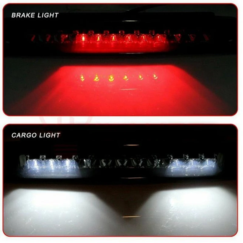 Автомобильный черный красный светодиодный 3-й задний стоп-сигнал грузовой фонарь