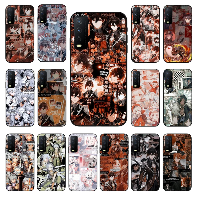 

Zhongli genshin impact Hutao aesthetic Phone Case For VIVO Y72 Y20 Y11 Y12 Y17 Y19 Y20S Y31 Y1S Y91C Y21 Y51 Y20i Y11S Y12S Y70