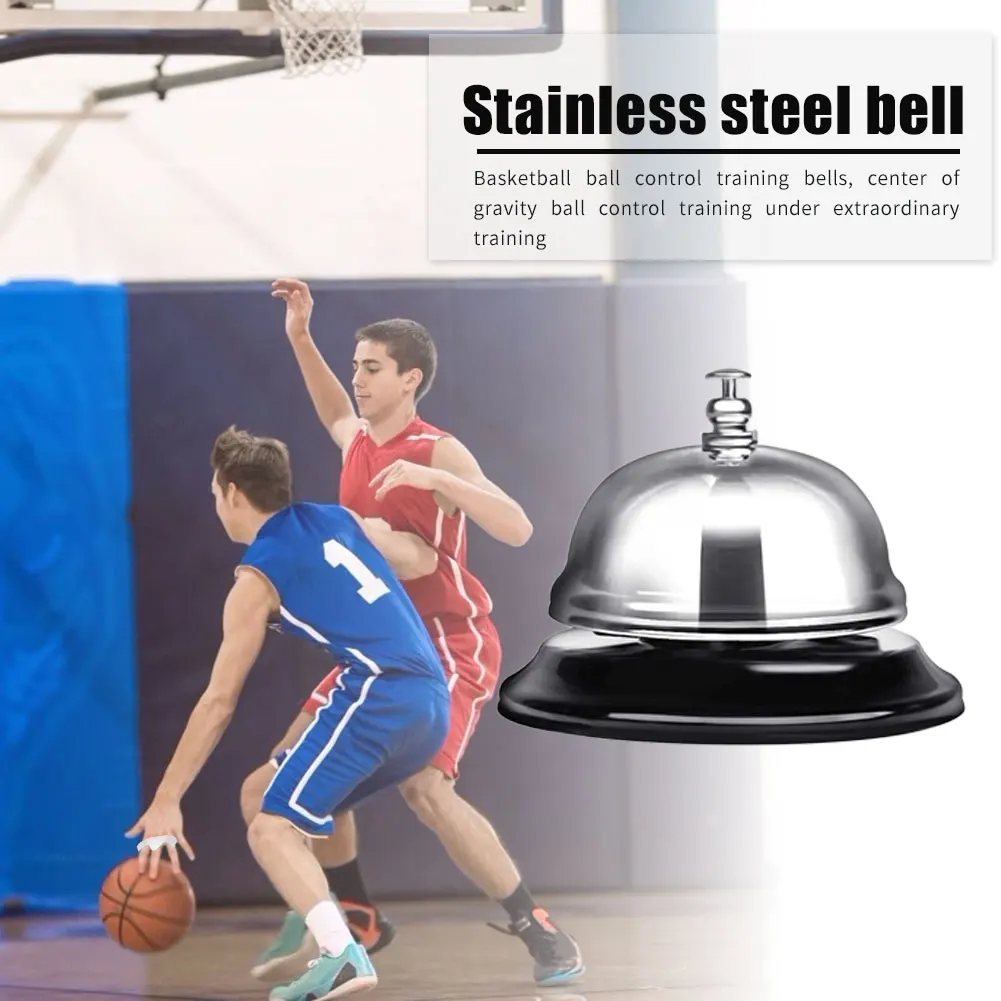 

Stainless Steel Ball Control Training Bell Basketball Reaction Training Supplies for Indoor Exercise Sport Decoration