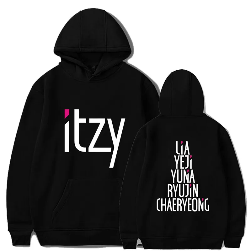 

2022 Korean Fashion Kpop ITZY LIA YEJI YUNA RYUIN CHAERYEONG Hoodies K POP Hooded Pullovers Female Harajuku Streetwear Hoodies
