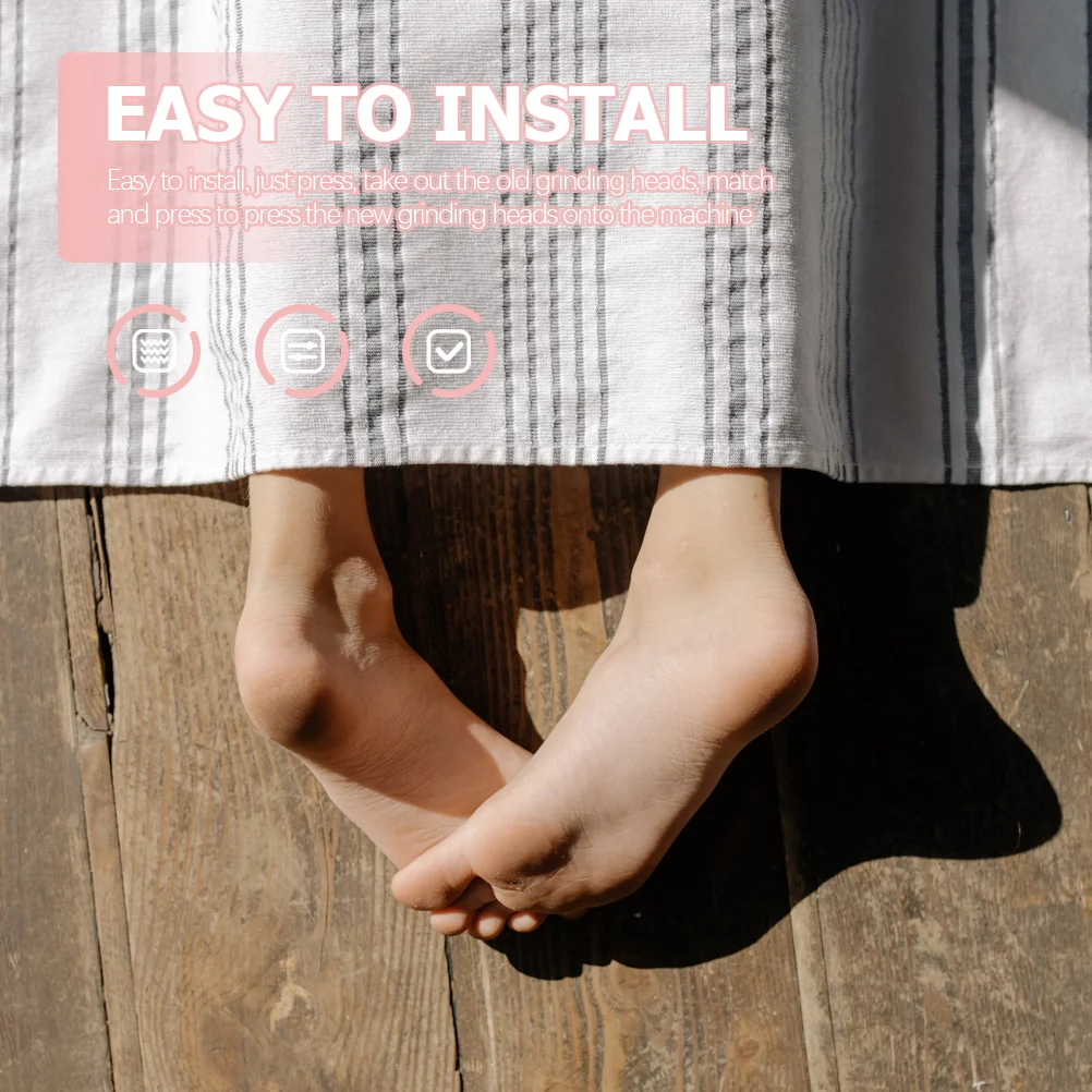 6 шт. сменные насадки для маникюра и педикюра