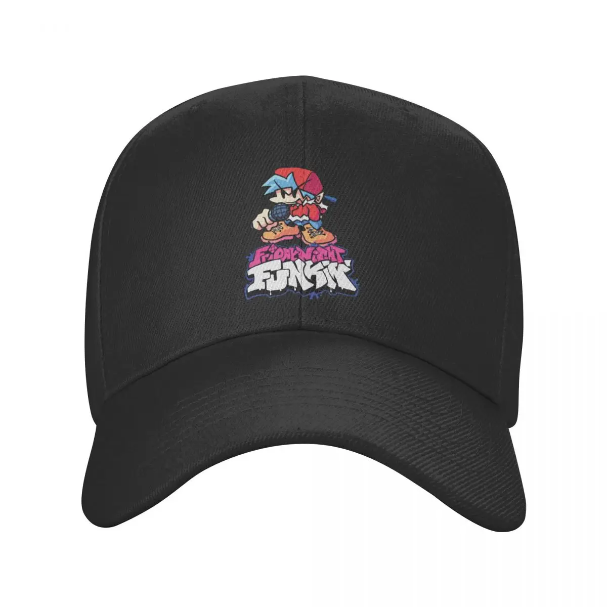 

Friday Night Funkin Boyfriend Trucker Hat for Men Women Custom Unisex Christmas Kalaok Release Emotional Stress Baseball Cap