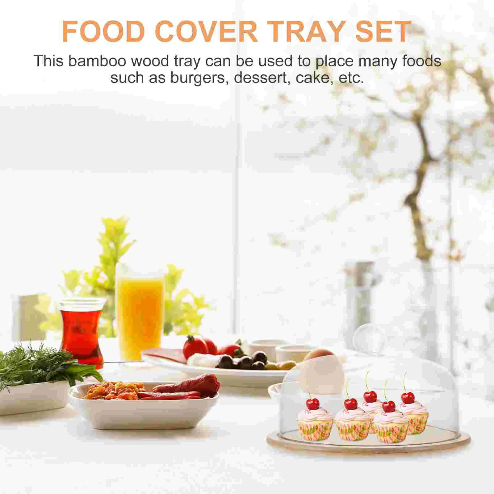 Крышка для еды в микроволновой печи поднос торта уличный декор стеклянная