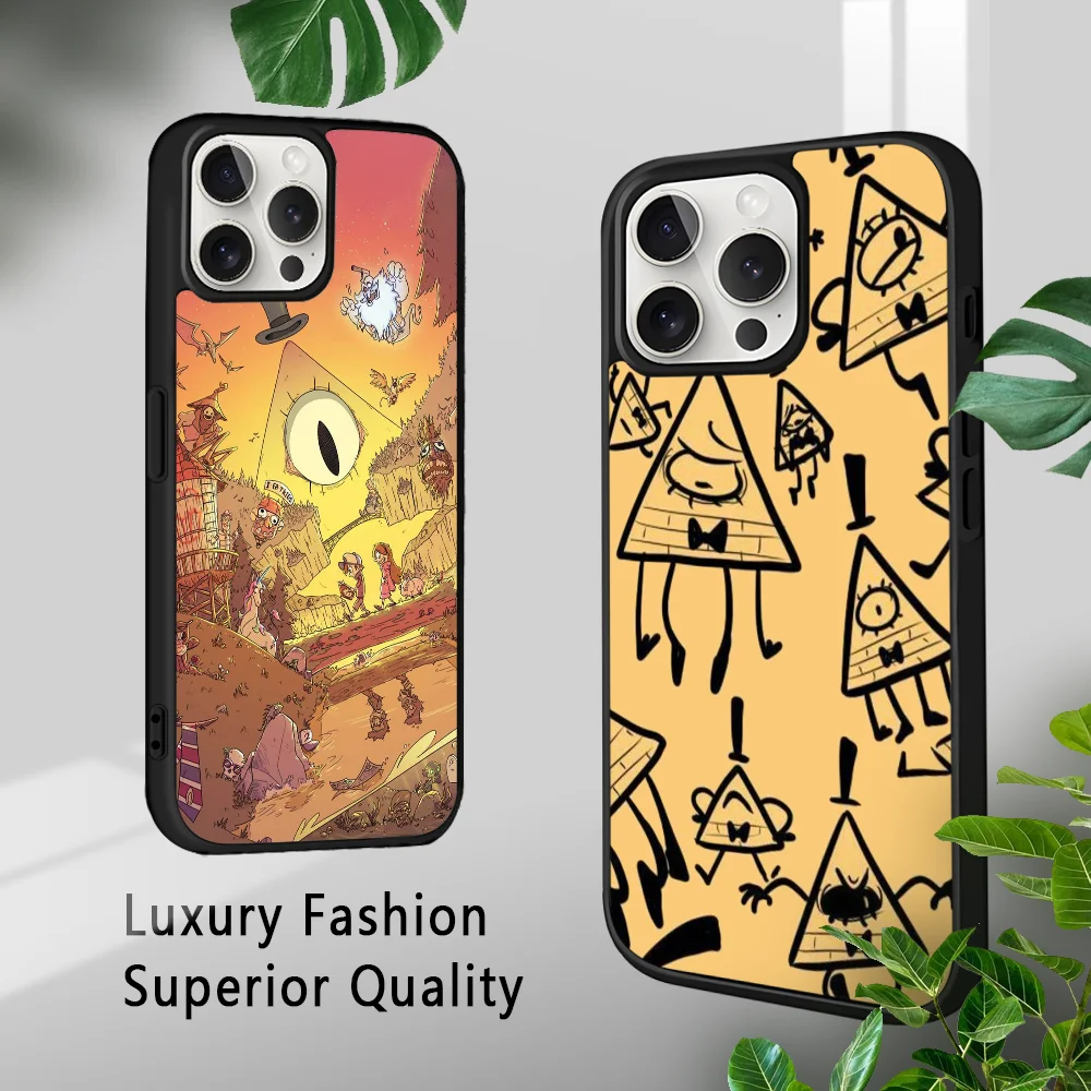 G-Gravity Falls Cartoon Phone Case For IPhone 16 15 14 13 12 11 Pro Xs Max Mini Plus Celulares Hard Funda