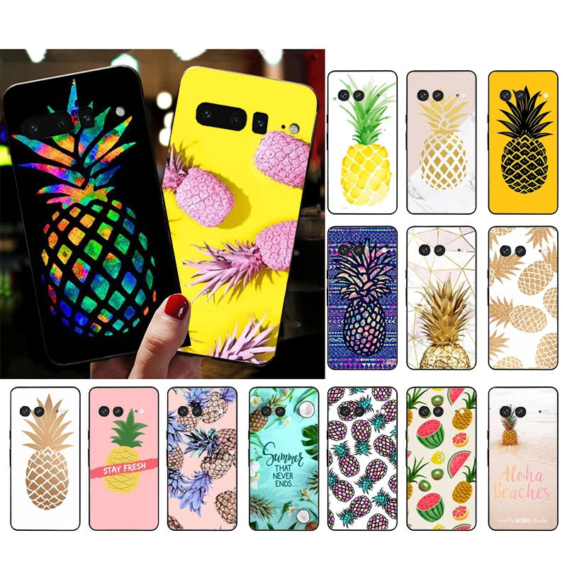 

Phone Case for Google Pixel 7 Pro 7 6A 6 Pro 5A 4A 3A Pixel 4 XL Pixel 5 6 4 3 XL 3A XL 2 XL Pineapple