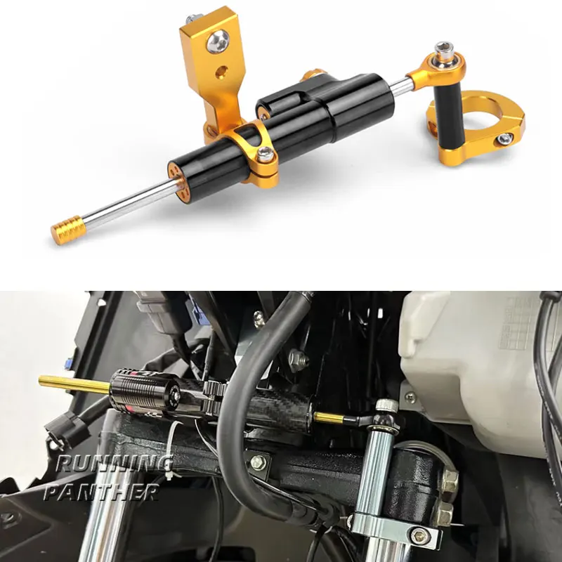 

For Honda NSS350 NSS 350 2021-2023 Motorcycle Directional Shock Absorber Stabilizer Steering Damper Bracket Mounting Support Set