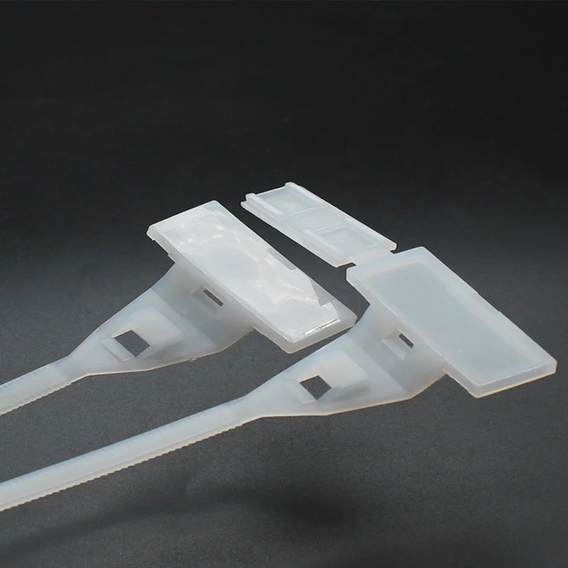 100 шт. самоблокирующиеся кабельные стяжки из белого нейлона PA66