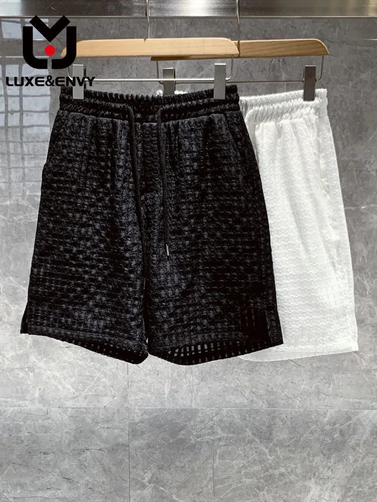 

LUXE&ENVY Design Sense Casual Shorts Men's Korean Version Of Everything Loose Five Points Pants Spring Summer 2023 New