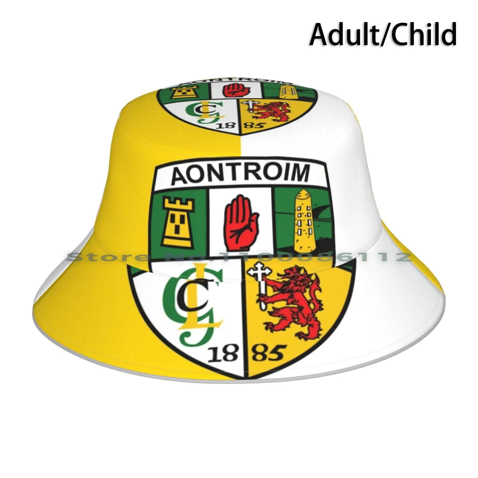 

Панама Antrim шляпа от солнца Antrim Facemask ирландская Северная Ирландия Белфаст Gaa Hurling футбольная Складная уличная Рыбацкая шляпа