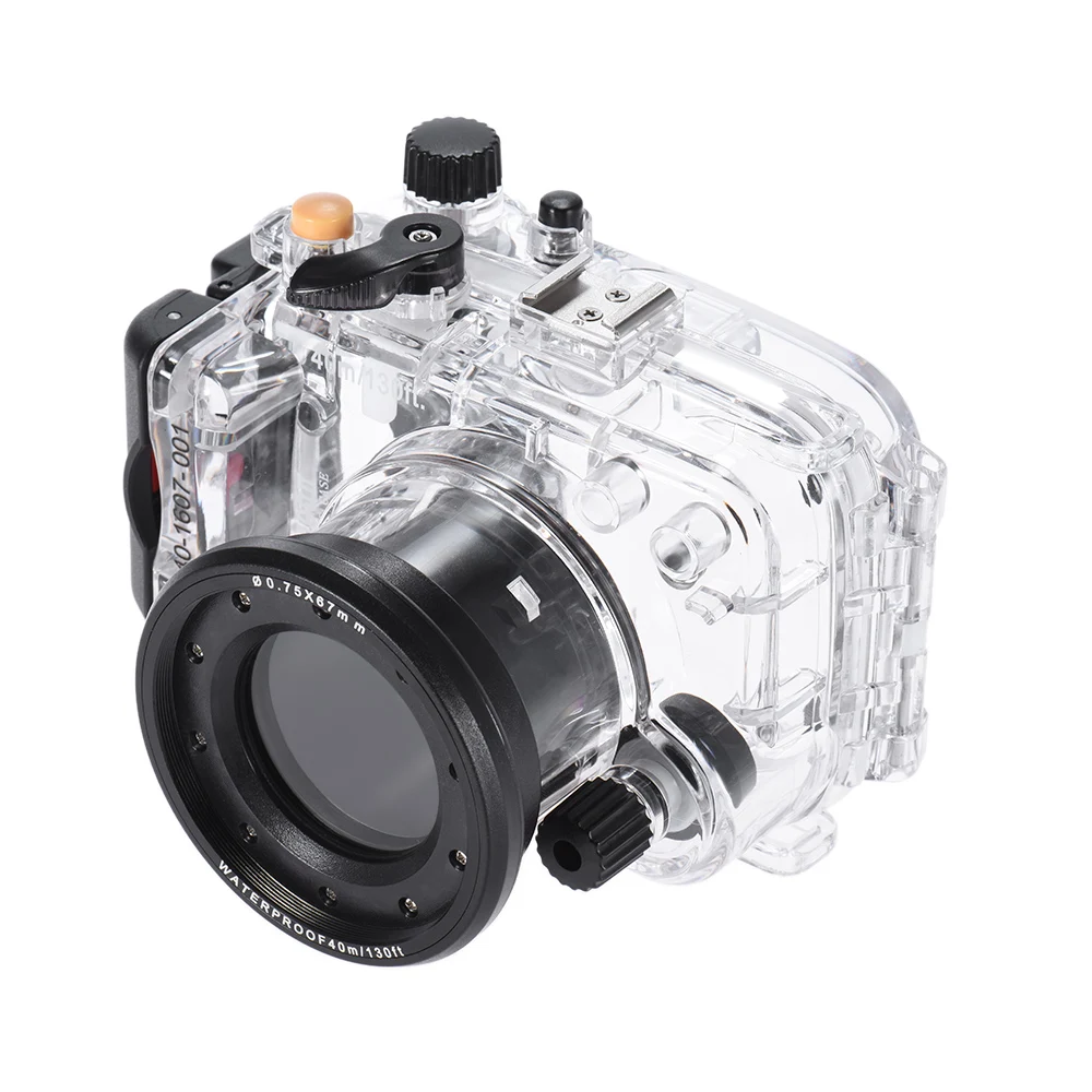 Фото Водонепроницаемый чехол Mcoplus RX100II 40M/130ft для подводной съемки для камеры Sony DSC-RX100 Mark II RX100II RX100 II №2