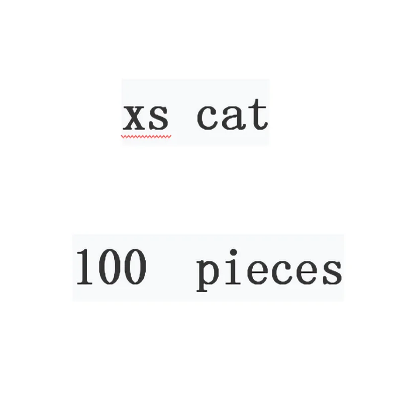 

100 штук XS cat