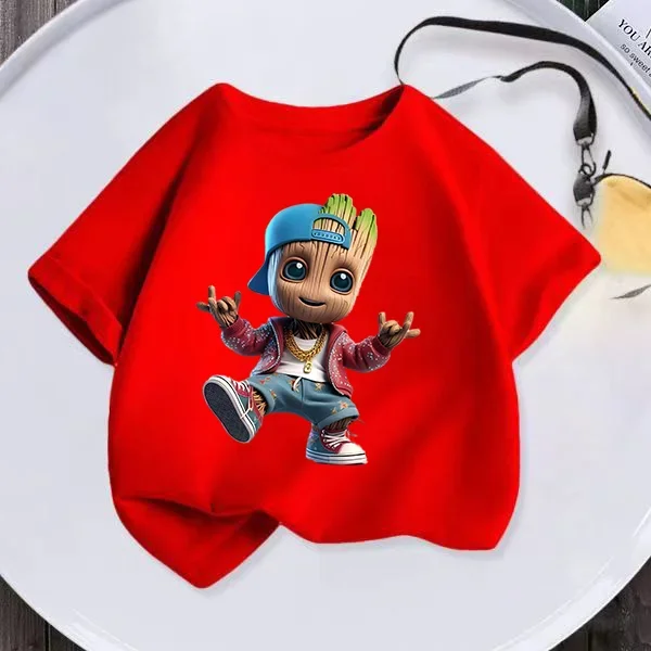 Детская футбольная рубашка из полиэстера с короткими рукавами и милым