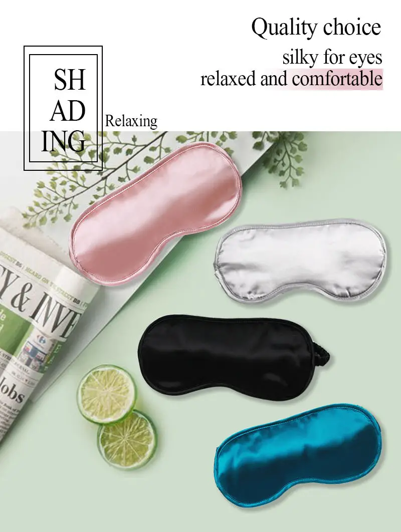 Маска для глаз из 100% натурального чистого шелка переносная дышащая мягкая маска