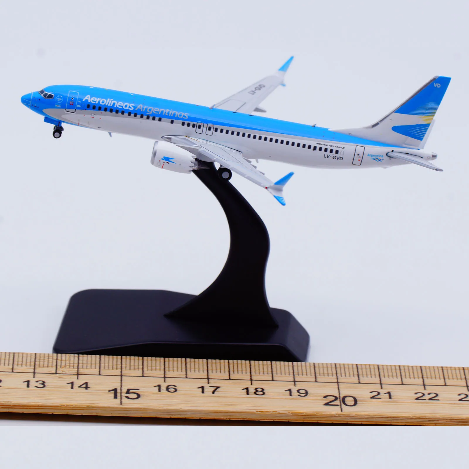 LH4198 Коллекционный самолет из сплава в подарок JC Wings 1:400 Aerolineas Argentinas SkyTeam Boeing B737 MAX 8
