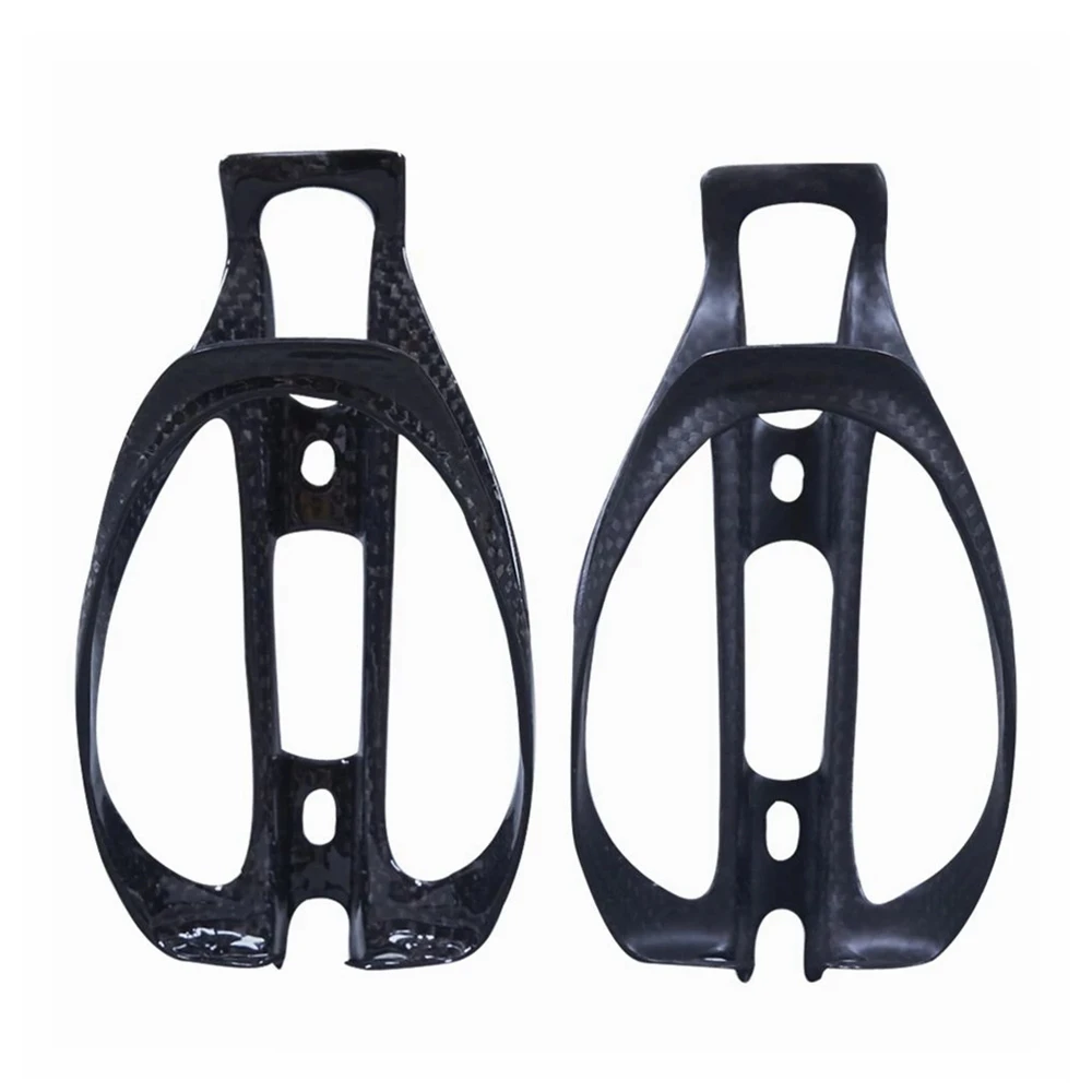 

NO LOGO Full 3K Carbon Fibe Bottle Holder Bike Water Bottle Holder Cages Rack Mountain Bike Cages Road Bicycle Bottles Holders