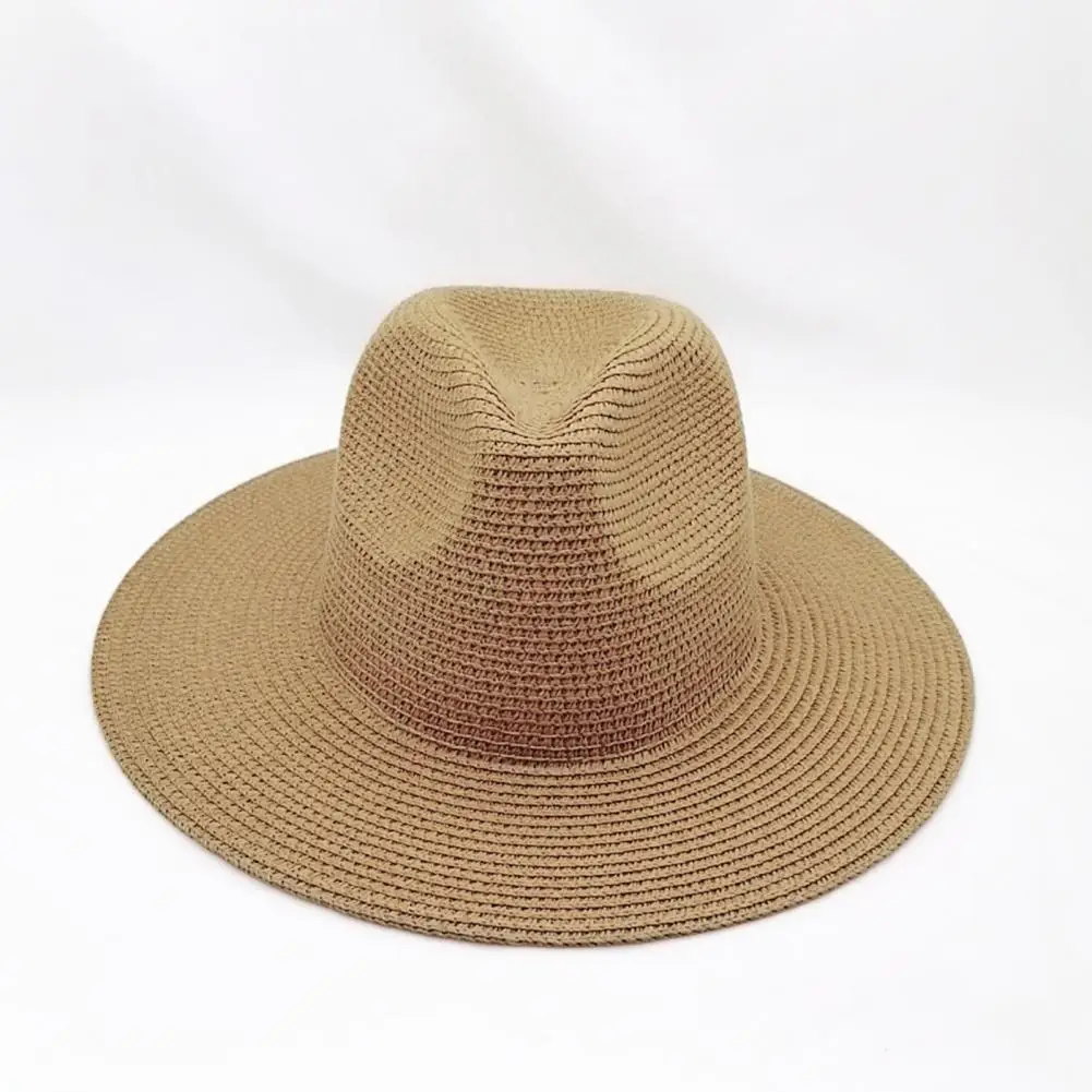 

High Quality Terrific Candy Color Anti-UV Summer Hat Cowboy Panama Hat Vintage Outdoor Hat