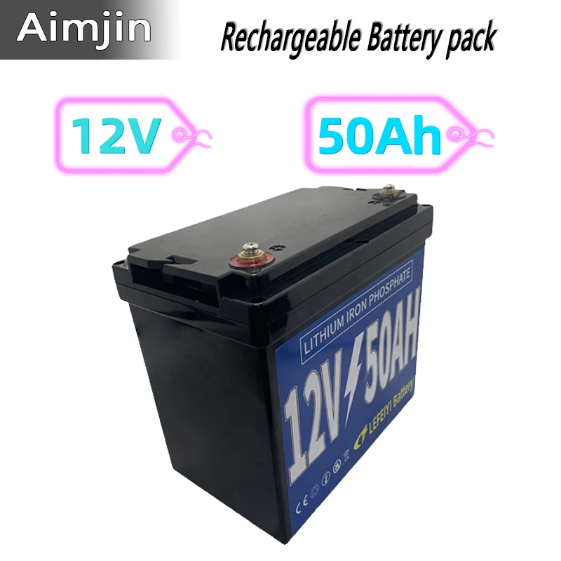 

Литий-ионный перезаряжаемый аккумулятор 12 в 50 Ач для электрического распылителя, детский игрушечный автомобиль, солнечные уличные фонари, аварийные огни a