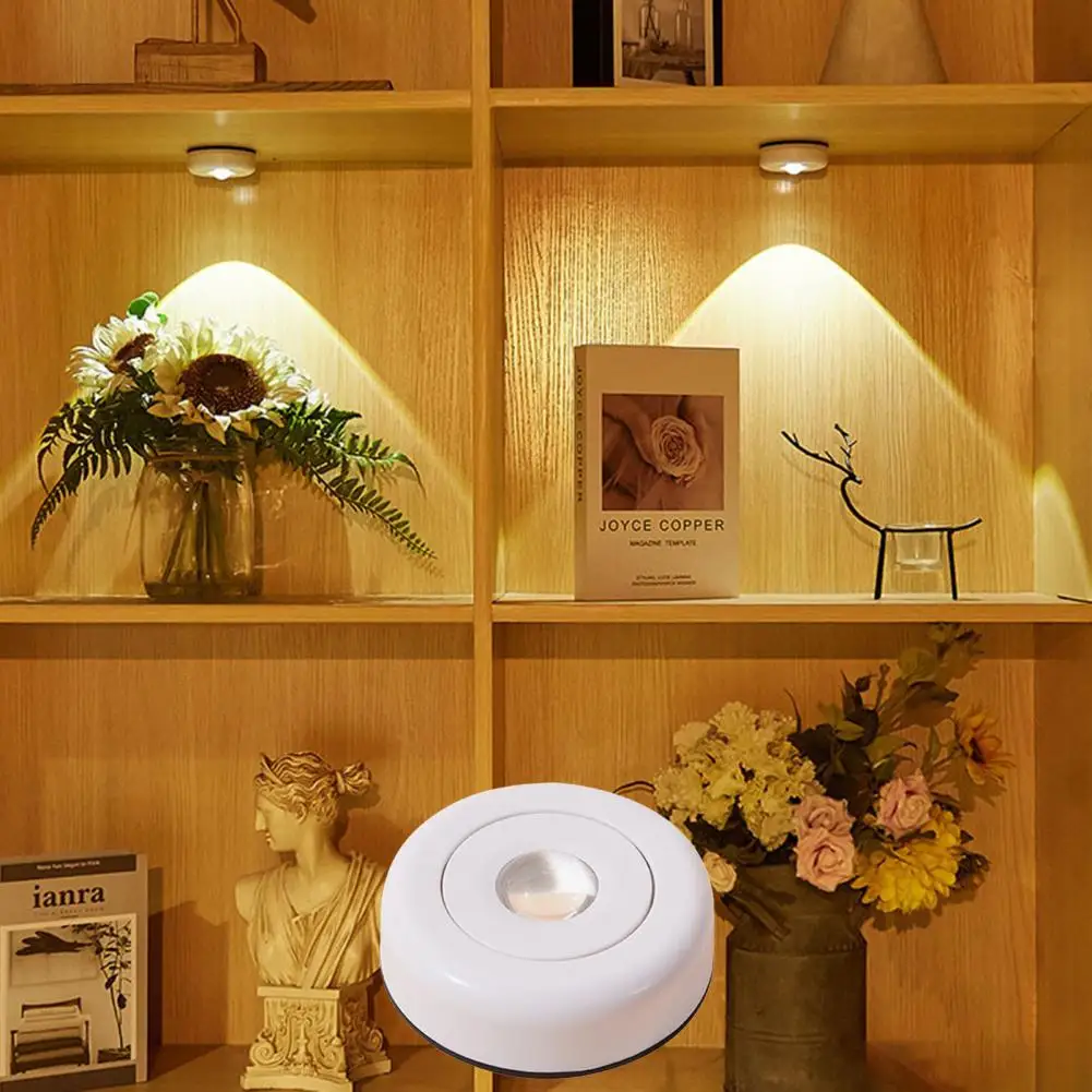 

Lightweight Creative Battery-Powered Touch LED Cabinet Light Decoration ABS Cupboard Lamp Ultra-Bright for Office