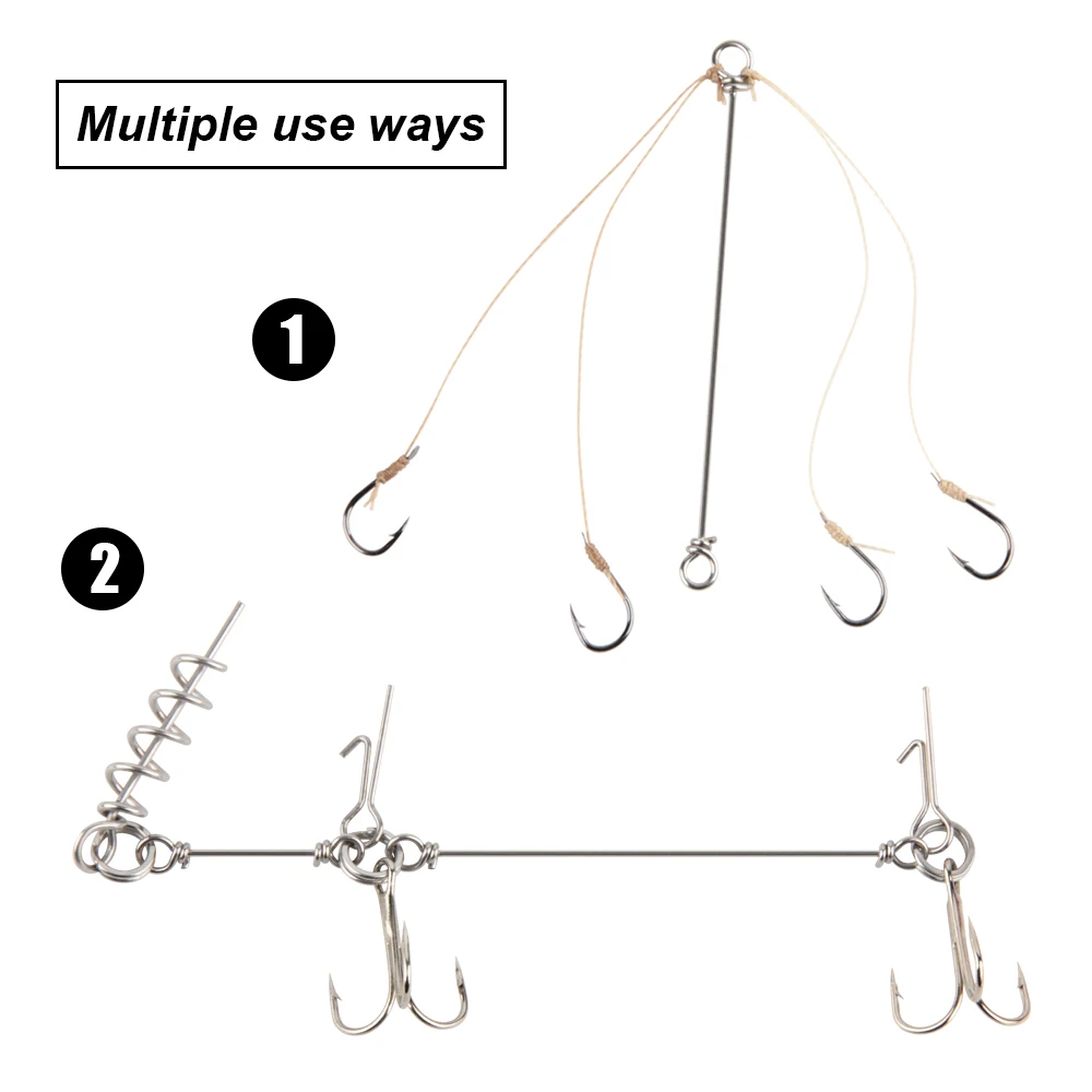 50 шт. многофункциональные пружинные зажимы из нержавеющей стали | Спорт и