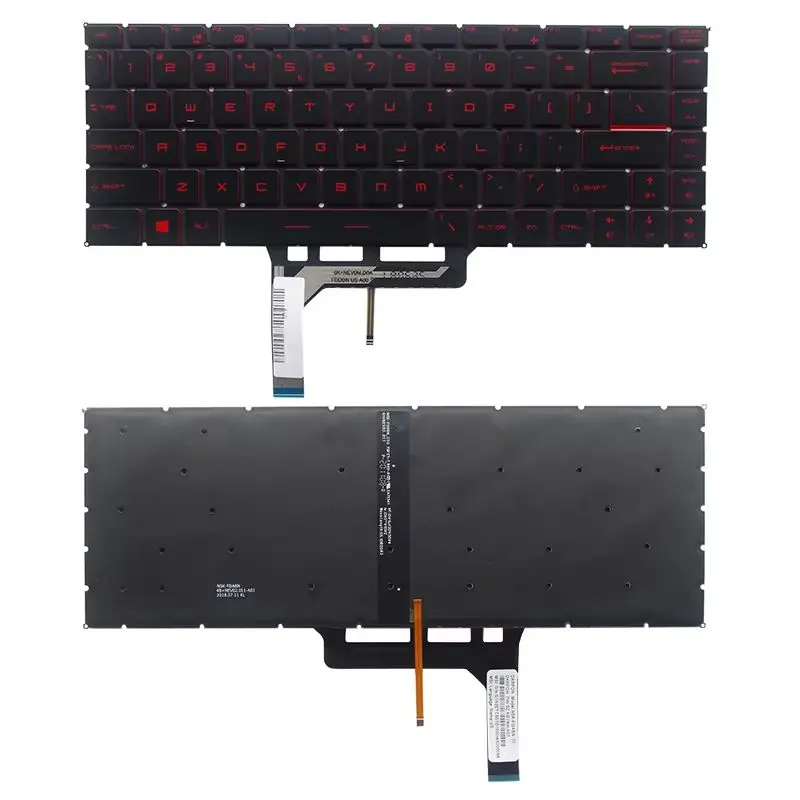Новая клавиатура для ноутбука MSI GF63/GF63 8RD/GF63 8RC PS63 PS42 GS65 8RE/GS65 8RF/GS65 GS65VR MS-16Q1 MS-16Q2 MS-16Q3