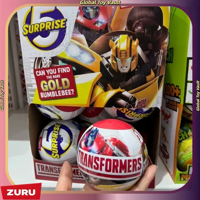 Фото Игрушка-сюрприз Zuru5 Transformers Blind Pod: Оптимус Прайм, Бамблби, Саундвейв, Мегатрон — трансформер, коллекционный подарок для детей №2