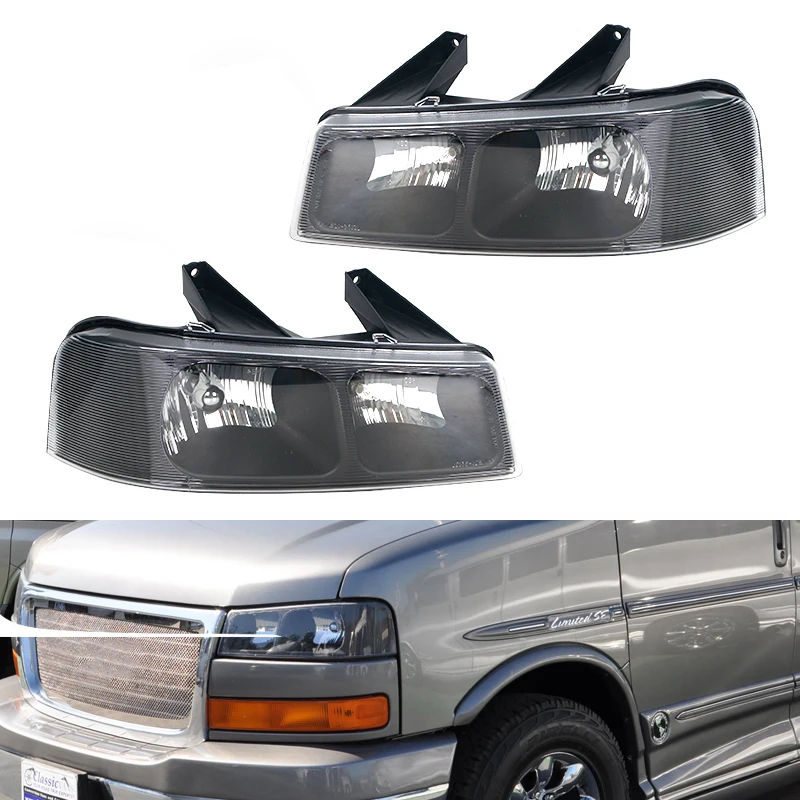 

Автомобильная передняя фара, сигнал поворота, стоп-сигнал, противотуманная фара для Chevrolet Express GMC Savana Van 2003 2004 2005 2006 2007 2008-2019