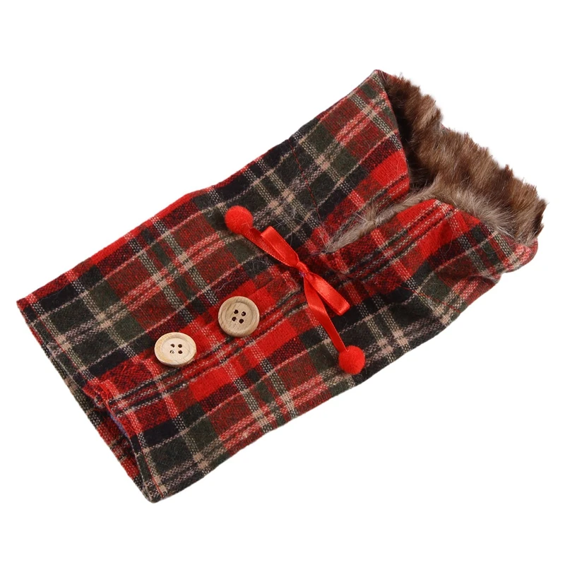 

8Pcs Christmas Sweater Wine Bottle Cover, Newest Collar And Button Coat Design Wine Bottle Dress Sets (Style A)
