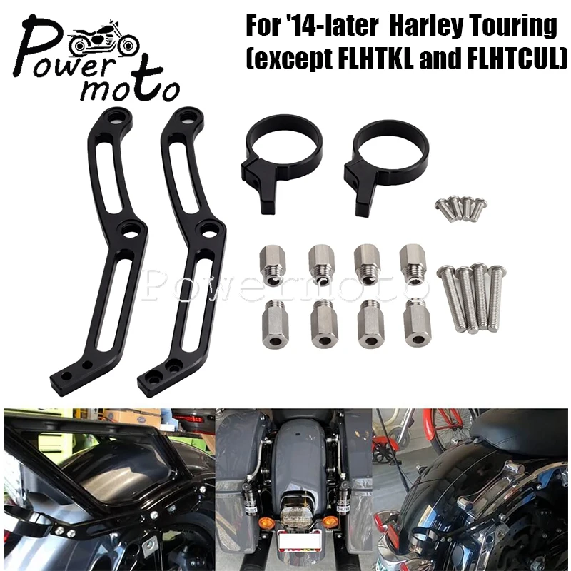 

Shock Remote Reservoir Mounts Gas Cylinder Brackets For Harley Electra Street Glide Road King Ultra Classic 2014-2022 54000296