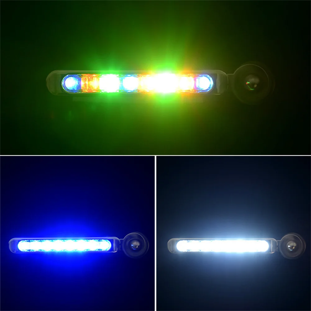 

2Pcs Car Wind Powered 8 LED Daytime Running Light Fog Motor Blue Head Lamp Bulbs No Wiring Wind Power Grille Fog Warning DRL Lam