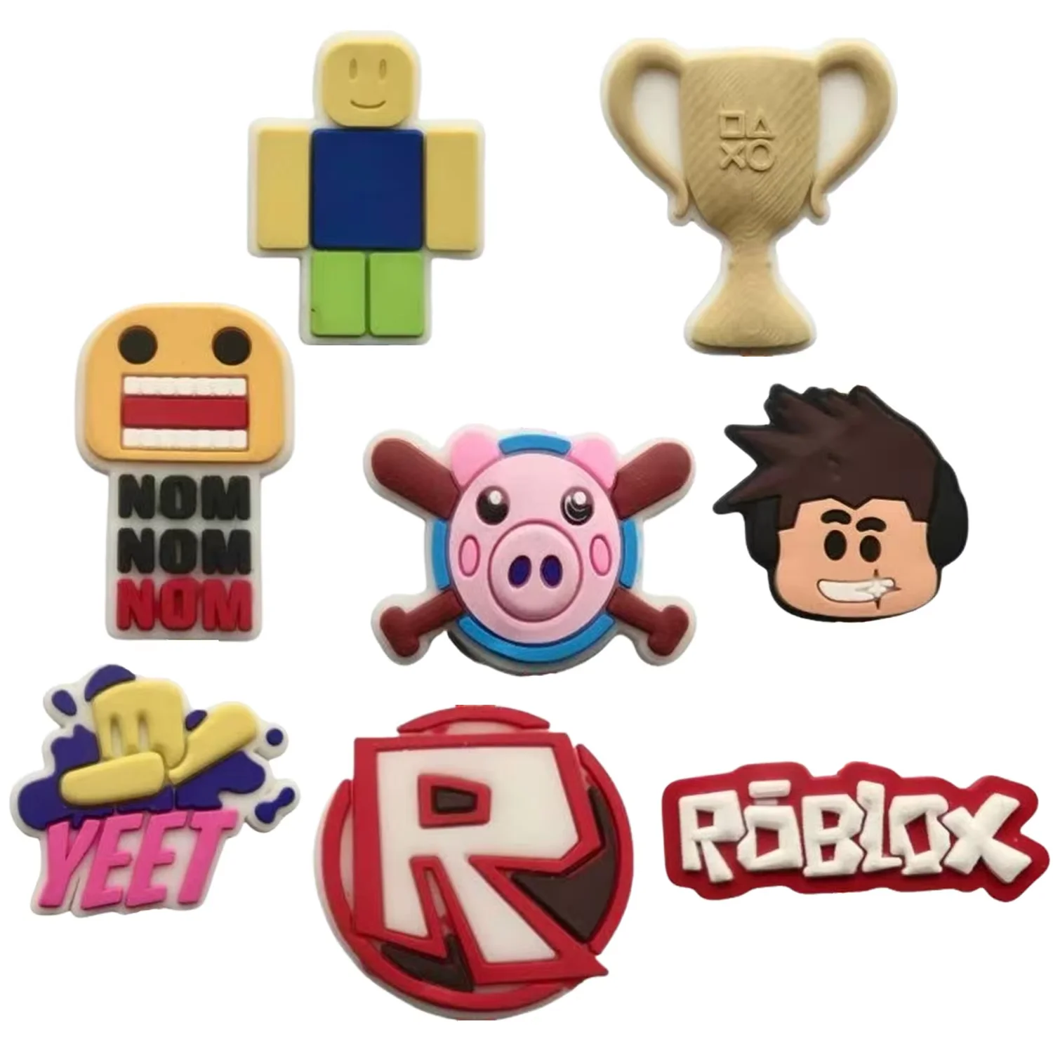 Фото Roblox сувениры для вечеринки, многоразовые соломинки, робот, мультяшные украшения для дня рождения, товары для вечеринок, пластиковые соломинки, подарки на вечеринку для детей и мальчиков №5