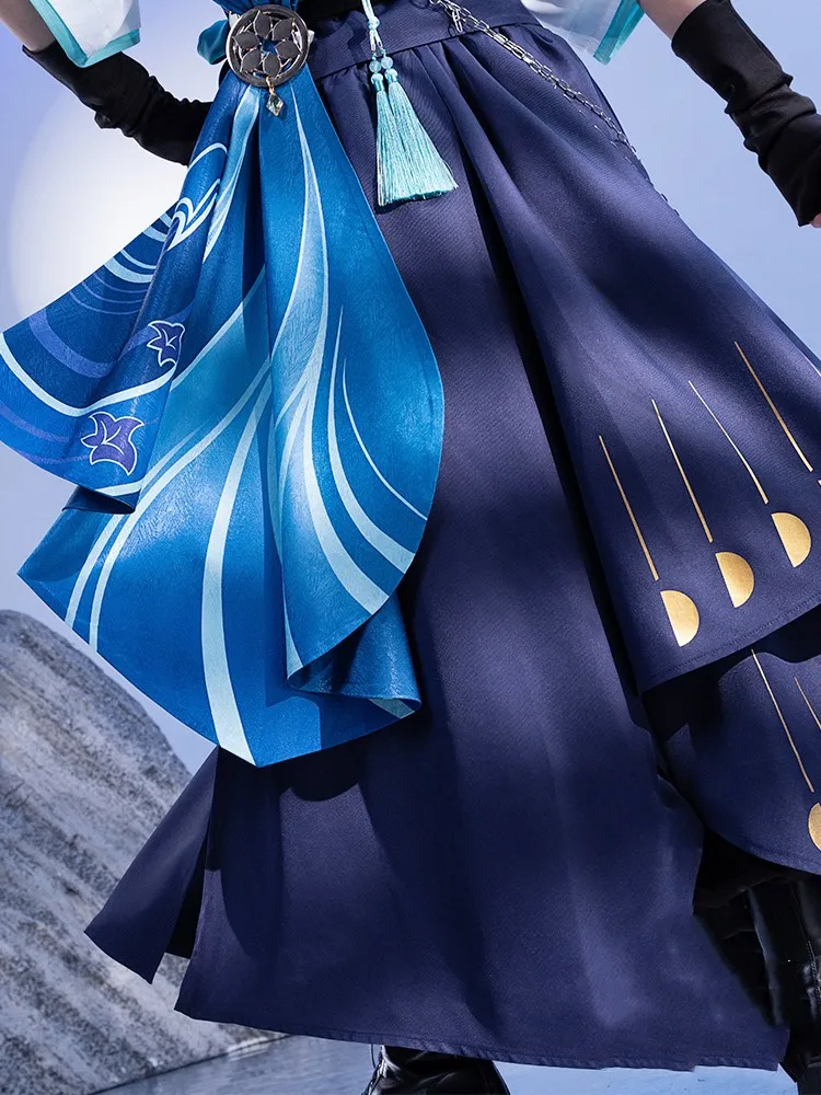 Игра Genshin Impact Wanderer/Scaramouche Косплей Костюм Повседневная модная Униформа