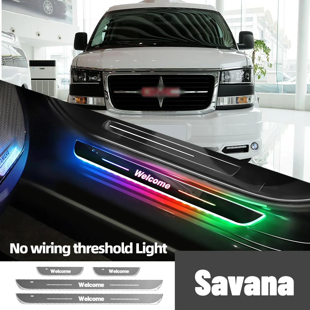 Для GMC Savana 1997-2010 2006 2007 2008 2009 автомобильный порог индивидуальный логотип