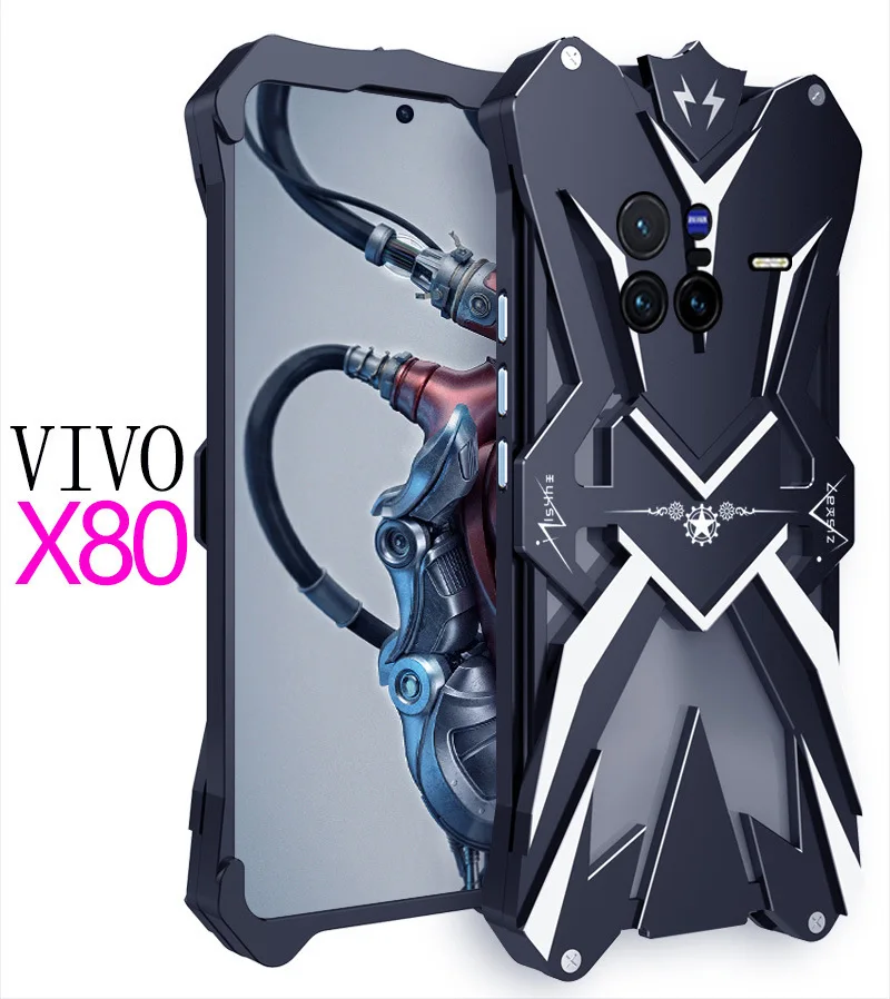 

Dropshipping Metal Steel Machinery Thor Heavy Duty Armor Aluminum Phone For Vivo X80 Pro CASE Cover