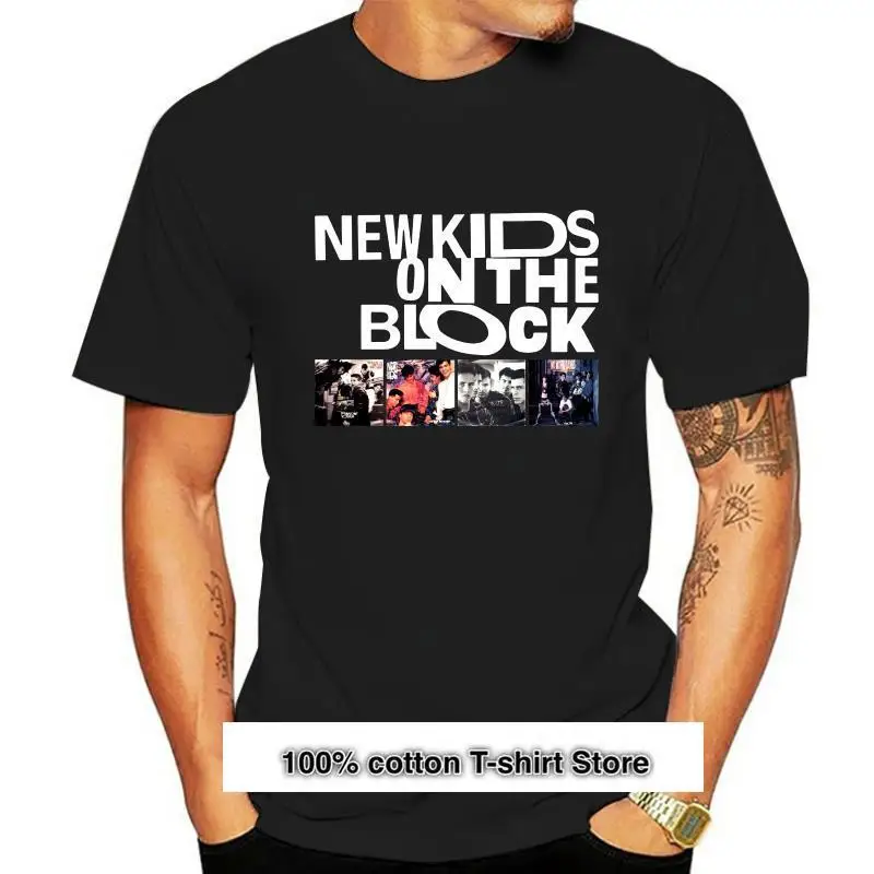 

Camiseta holgada con cuello en V para mujer, ropa de moda para niños en el bloque, NKOTB
